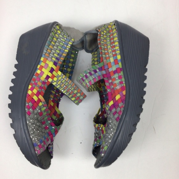 Bernie Mev pull-on multicolored wedges-Hallie -41 - Picture 1 of 8